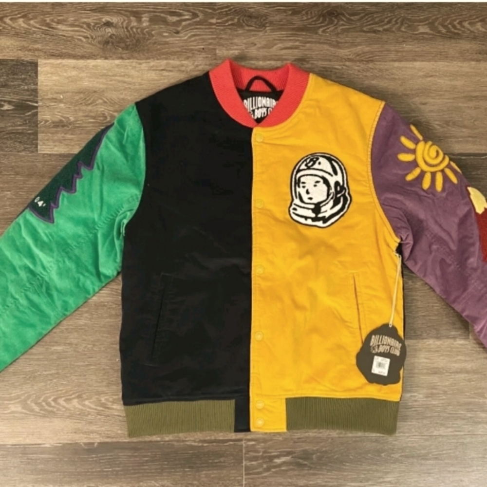 Billionaire boys club "morning Dew Varsity Jacket (M) NWT